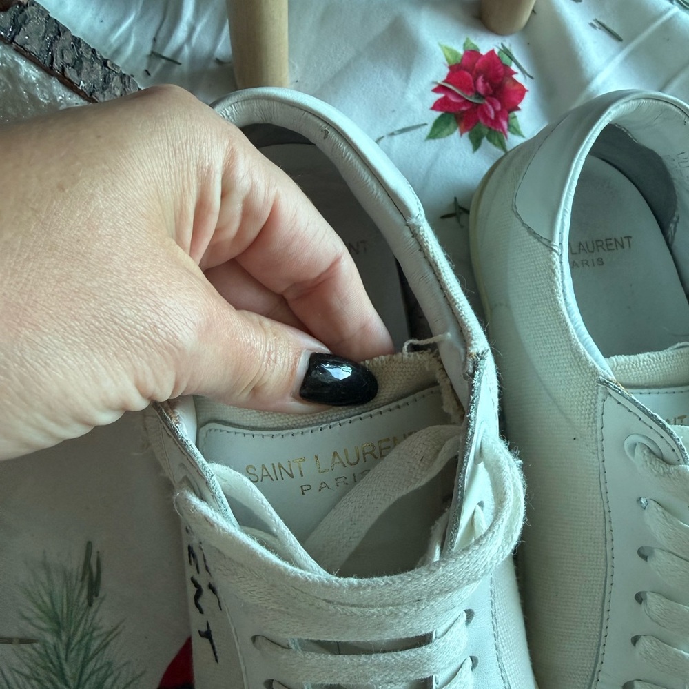 Saint Laurent White Casual Sneakers - Picture 5 of 9